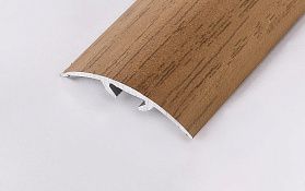 Порог (стык) Русский профиль  разноуровневый декорированный с дюб, 30*900 мм, Дуб тёмный